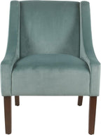 Homepop Home Decor | Upholstered Classic Swoop Arm Accent Chair | Accent Chairs - Image 3