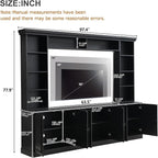 Merax 97.4" W Wall Unit Entertainment Center, TV Stand - Image 6