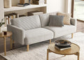 mopio 76.4" Futon Sofa Bed, Sleeper Sofa, Mid Century Modern Futon Couch by MopioInc