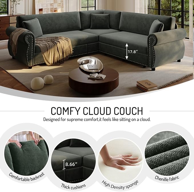 88.2" Sectional Sleeper Sofa - Image 7