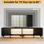 LIKIMIO 2-in-1 TV Stand for 85 Inch TV, Entertainment Center - Image 6