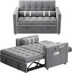 Marsail 3-in-1 Convertible Futon Sleeper Sofa Bed, Pull Out Couch by Marsail