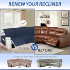Arfntevss Recliner Sectional Couch Covers Waterproof L Shape Sofa Cover - Image 6