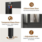 UNICOLY Display Cabinet with Glass Doors, Glass Display Cabinet with 8 Color - Image 6