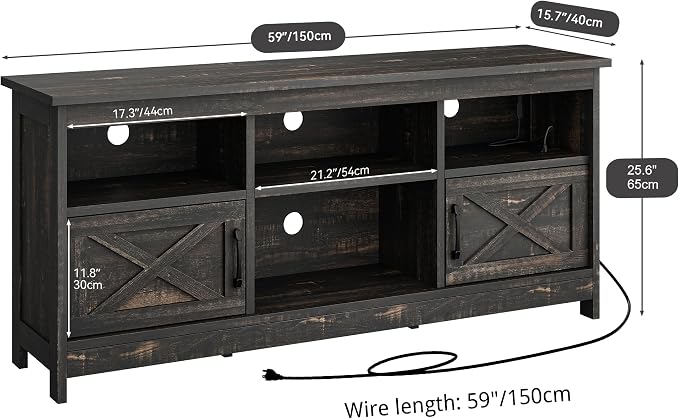 YITAHOME TV Stand for 65 Inch TVs, Entertainment Center - Image 2