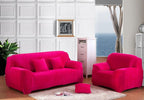 vctops 4 Seater Velvet Plush Stretch Sofa Slipcover 1-Piece Sofa Cover - Image 2