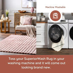 nuLOOM Jeni Blush Checkered Washable Area Rug - Image 4