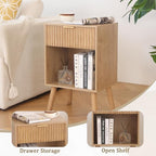 Fultyle Night Stand with Drawer, Mid Century Nightstand with Storage, Modern - Image 6