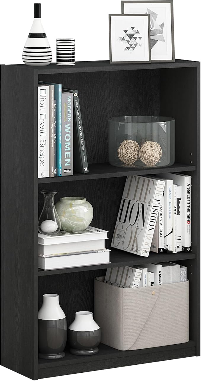 Furinno Jaya Book Shelf, 3-Tier Bookshelf, Bookcase by Furinno-FitsYourSpaceFitsYourBudget