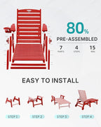 Patio Chaise Lounge Chair Outdoor - Image 6