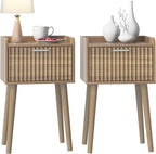 LAATOOREE Small Nightstand Set of 2, Side End Table by LAATOOREE