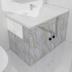 White Gold Marble Contact Paper - Image 8