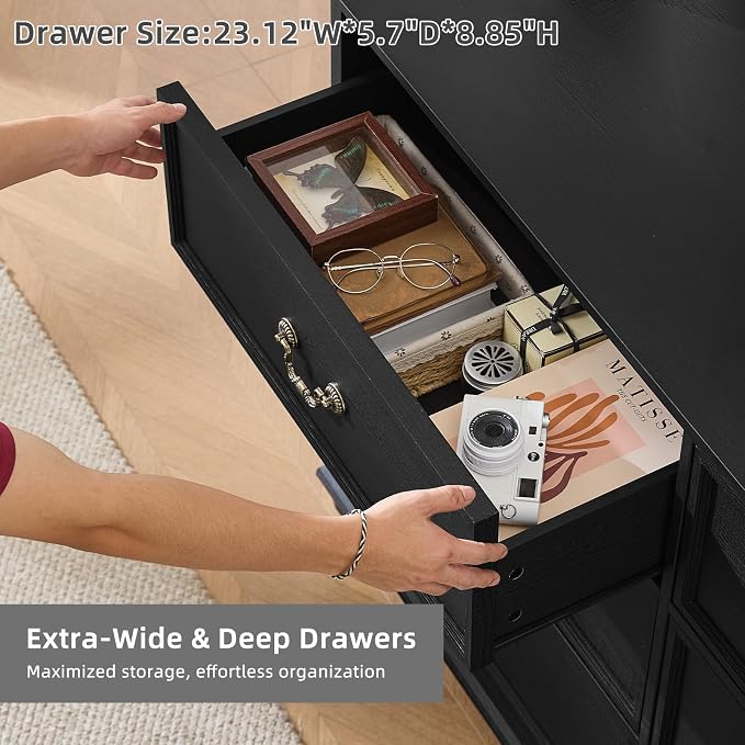 Joaxswe Farmhouse 6 Drawers Dresser - Image 5