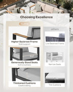 Aluminum Outdoor Patio Furniture Set - Image 2