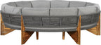 VilroCaz 3-Piece Outdoor Patio Furniture Sectional Sofa Set, 2 Semi-Circle Sofas - Image 9