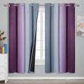 Purple and Grey Ombre Blackout Curtains by ESTELARTEXTILER