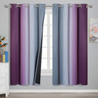 Purple and Grey Ombre Blackout Curtains by ESTELARTEXTILER