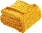 Gold Fleece Throw Blanket 108”×90” - Image 3