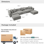 Acanva Luxury Modular Sectional Couch - Image 2