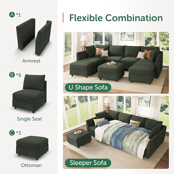 HONBAY Modular Sectional Sofa - Image 10