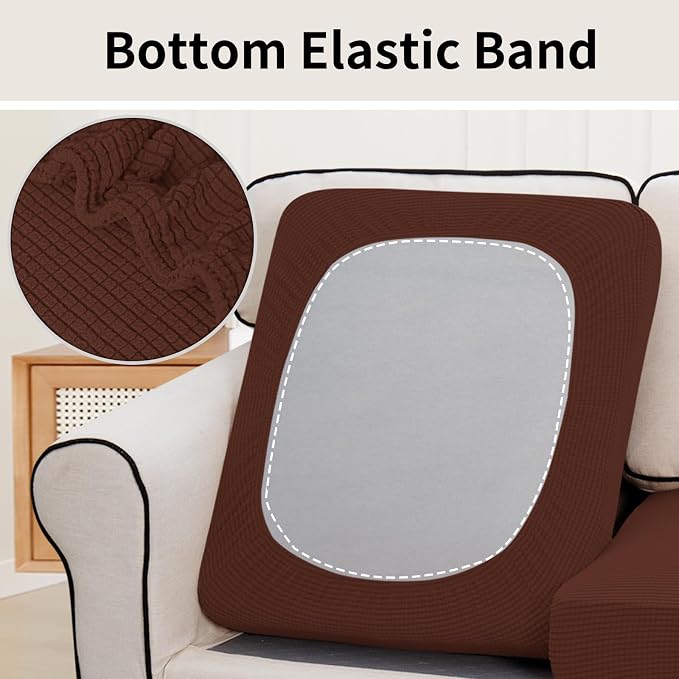 Easy-Going Stretch Individual Oversized Couch Cushion Cover Sofa Seat Furniture - Image 4