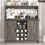 4ever2buy Farmhouse Coffee Bar Cabinet - Image 5