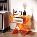 Acrylic Nightstand Side Table Modern Design Clear Home Decor Display End Table - Image 7