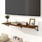 Fun Memories Floating Shelves for Wall, 12 Inch Deep Floating Shelves Set of 2 - Image 2