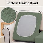 Easy-Going Stretch 2 Pieces Loveseat Couch Cushion Cover - Image 4