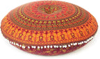 Mandala Floor Pillow Cover Meditation Cushion Seating Throw Hippie Round - Image 2