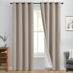 Yakamok Natural Blackout Curtains 84 Inches Long by Yakamok