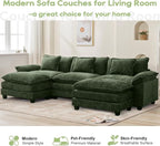 Oprisen 120" Modular Sectional Sofa, Comfy Cloud Couch Sectional Sofa - Image 7
