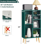 LEYAOYAO 5 Cube Bookshelf 3-Tier Bookcase - Image 2