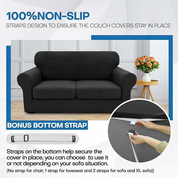 XINEAGE 2026 New 4 Pieces Couch Covers - Image 7