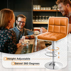 Homall Bar Stools Modern PU Leather Adjustable Swivel Barstools, Armless - Image 6