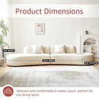 Container Furniture Direct 132" Curved Sofa - Image 2