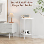 Vagusicc Side Table, Small Round End Table, Circle Table Small Round Coffee - Image 8