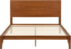 Merax Queen Size Bamboo Platform Bed, Mid-Century Modern Bed Frame - Image 6