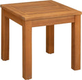 Balkene Home 63407 Lio Oslo Solid Wood Indoor/Outdoor Side Table Light Brown by Patio+Sense