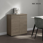 SICOTAS Buffet Cabinet with Storage Accent Sideboard Modern Credenza with Doors - Image 8