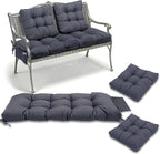 3 Pcs Wicker Chair Cushions Patio Loveseat Chaise Cushion Set - Image 7