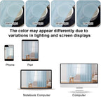 Sky Blue Sheer Curtains 90 Inches Long - Image 4