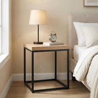 CENSI 18-Inch Natural Oak Accent End Table/Side Table - Image 7