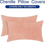 CaliTime Decorative Couch Throw Pillow Covers 20 X 12 Inches Dusty Pink | Pack - Image 6
