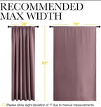 NICETOWN 2 Panels Blackout Curtains, Rod Pocket Thermal Insulated Drapess - Image 6