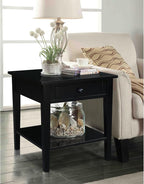 International Concepts Spencer Black Wood End Table - Image 2