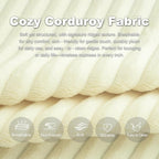 Giant Bean Bag Chair for Adults, Corduroy Chaise Lounge - Image 9