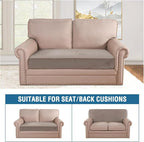 H.VERSAILTEX Velvet Stretch Individual Couch Cushion Cover Plush Slipcover - Image 3