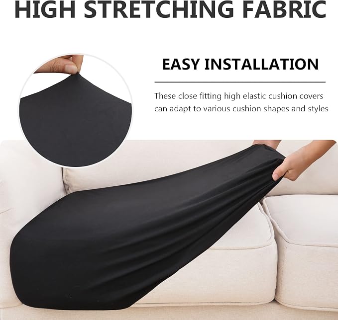 Waterproof Couch Cushion Covers, Stretch Sofa Seat Slipcovers | Stretch Fabric - Image 5