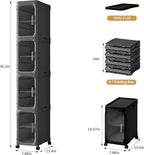 4-Tier Tall Narrow Storage Cabinet, Slim Bathroom Storage Cabinet - Image 2